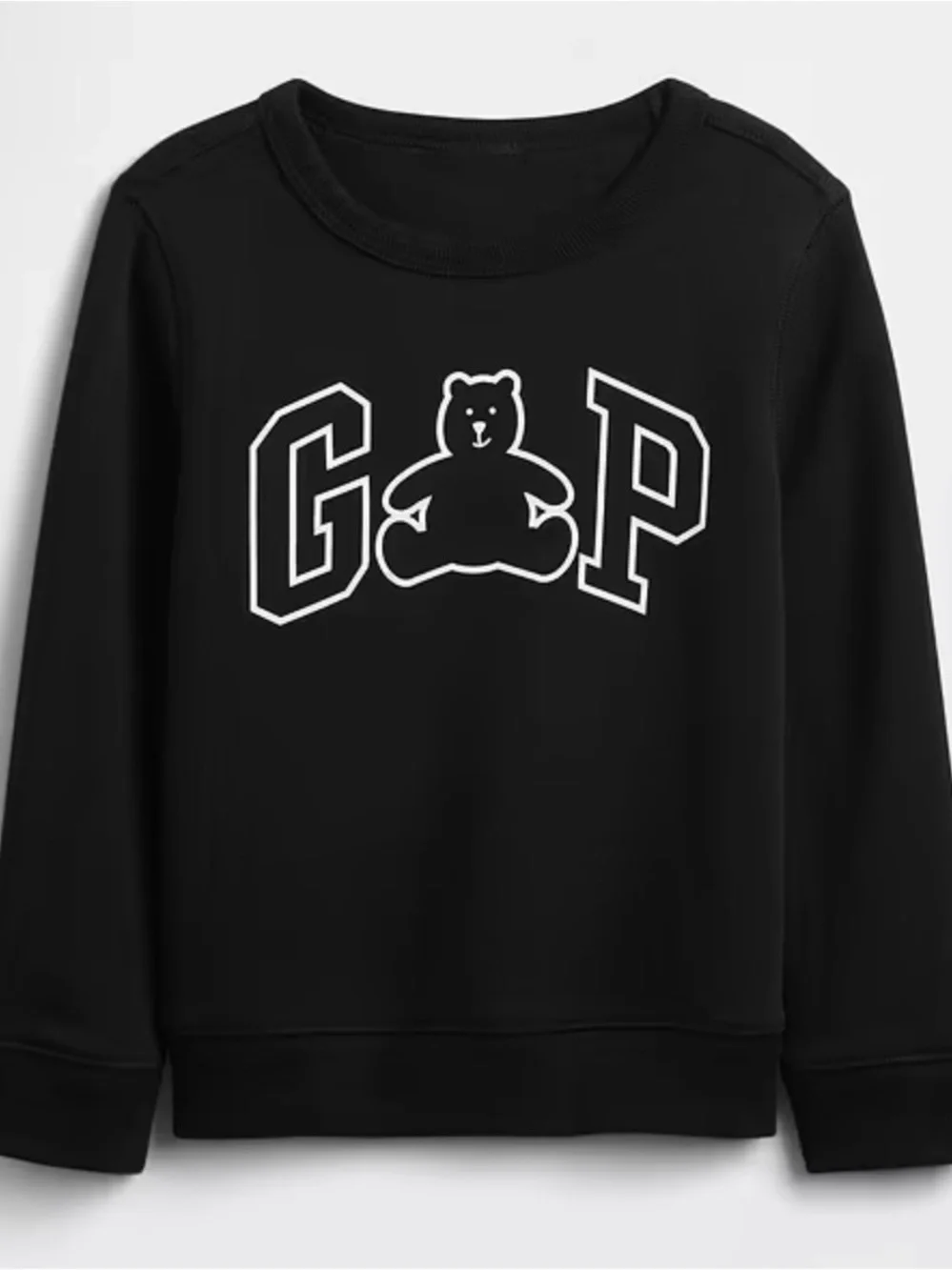 BabyGAP Kids' Black Bear Logo Sweatshirt Size 2 NWT